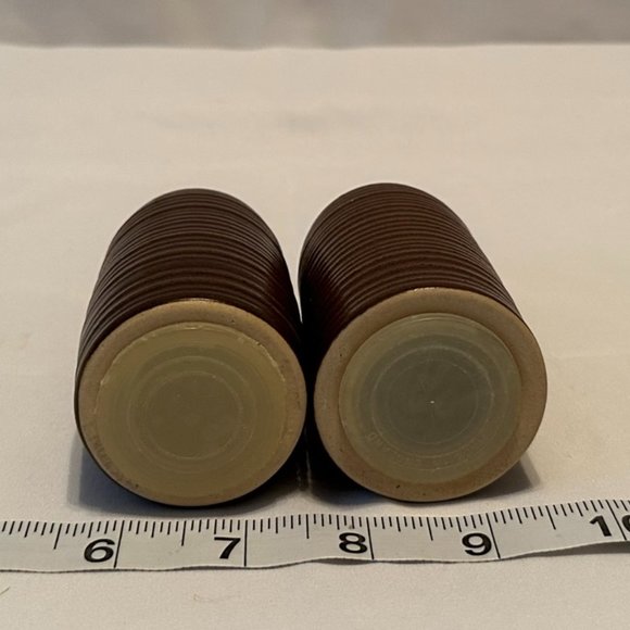 DENBY-LANGLEY Mayflower Pattern Salt & Pepper Set - Picture 4 of 5